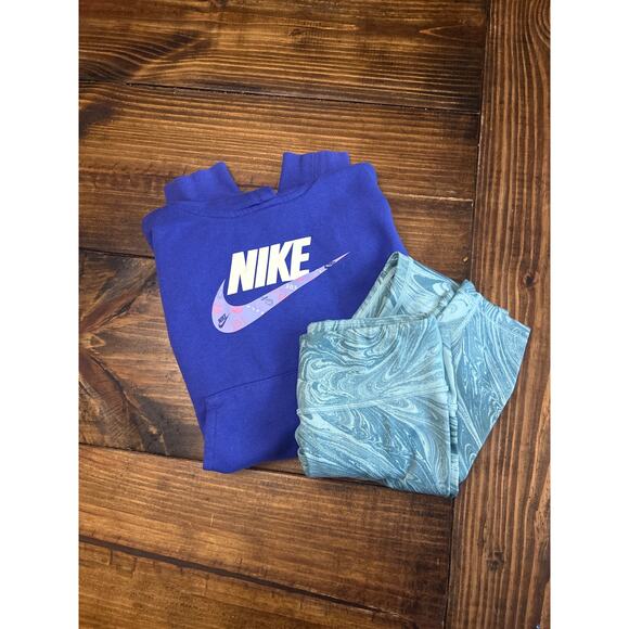 Nike and Athleta Girl’s XL Athletic Bundle hoodie leggings size 14 XL lot of 2 - Picture 1 of 7